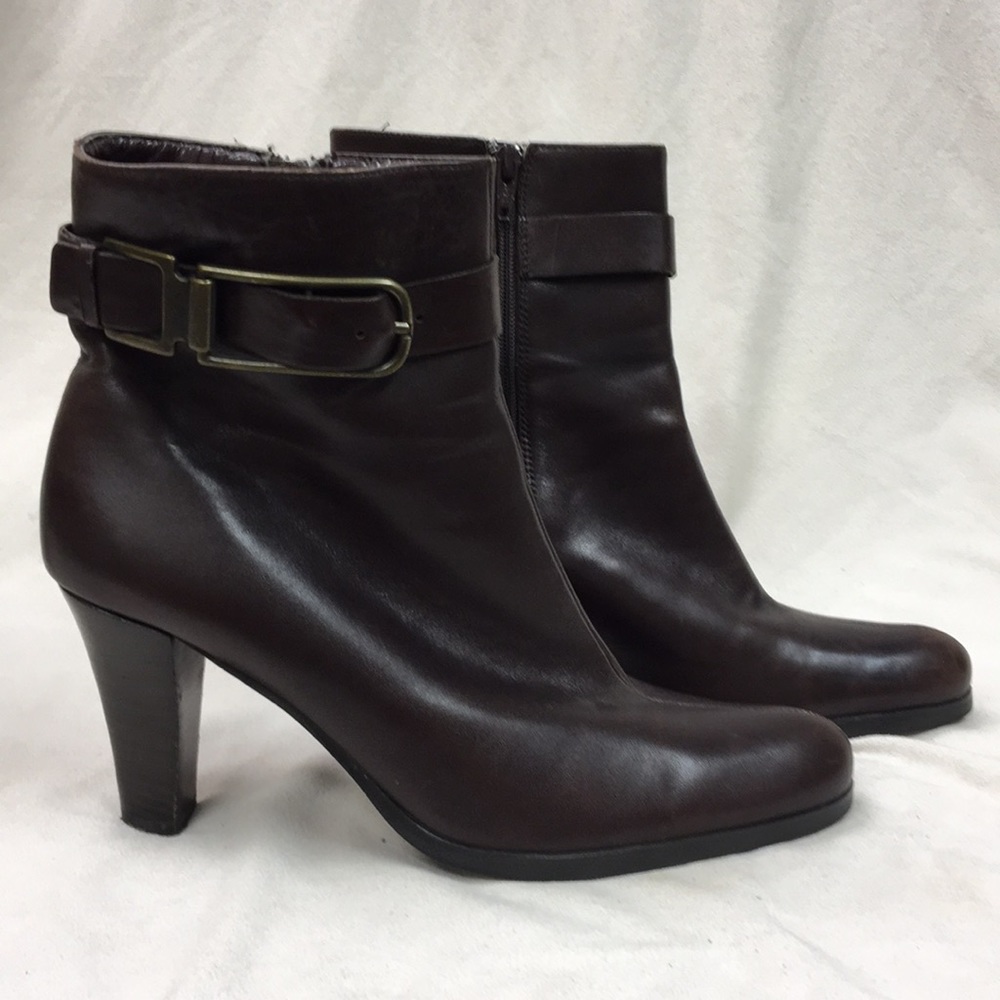 Franco Sarto Leather Ankle Boots
